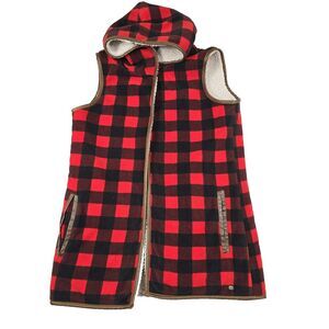 Legendary Whitetails Ladies Kettle Hills‎ Vest Women's Size Medium Sherpa Lined